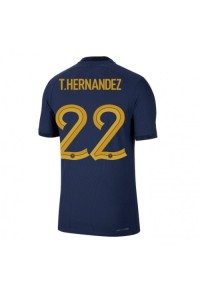 Ranska Theo Hernandez #22 Jalkapallovaatteet Kotipaita MM-kisat 2022 Lyhythihainen